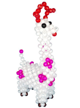 手工穿珠长颈鹿玩具成品桌面摆件