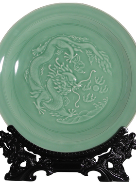 龙泉青瓷家居客厅会所玄关工艺品