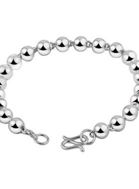 足银礼物送女友爱心手链