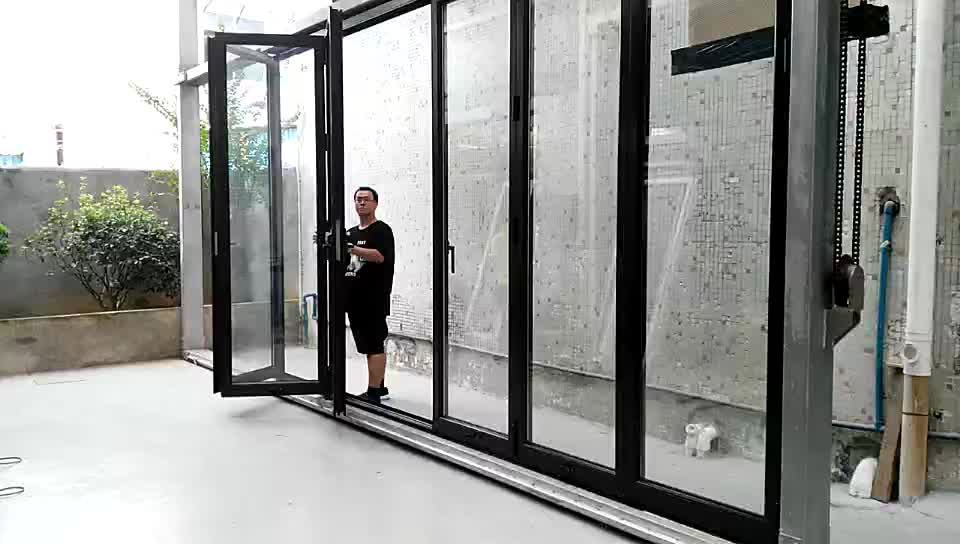 Thermal Break Aluminum Bi Folding Door With Korea Hardware Aluminum ... Thermal Break Aluminum Bi Folding Door With Korea Hardware Aluminum ...