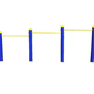 沃尔克 厂家直销室外小区四柱三位压腿架公园学校户外运动锻炼健