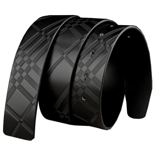 皮带条男无扣真皮 3.8CM头层纯牛皮 不带头腰带打孔无头3cm带身