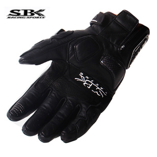 SBK手套摩托车防摔机车骑行手套四季碳纤手套男女触屏ST-10防风