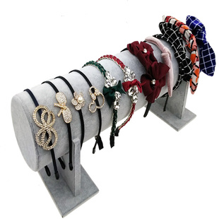 首饰展示架 绒面头箍发箍展示架发卡架放头箍的架子饰品头饰收纳