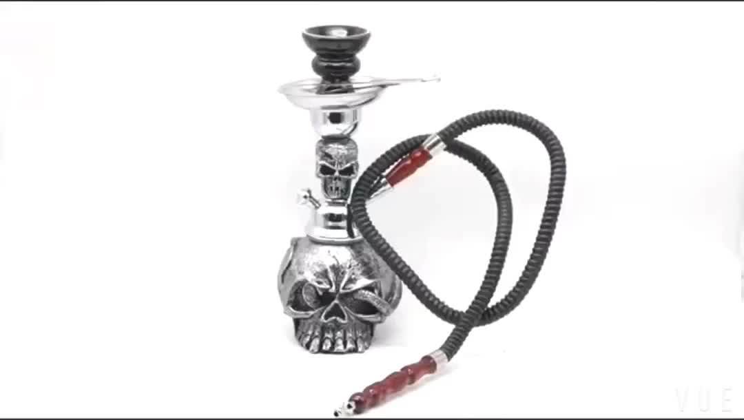 Top Fashion Head Hookahs Shisha Small Size Metal Resin One Hose Tobacco