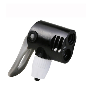 欧耐打气筒气嘴充气头配件气带多用英嘴美嘴转换头一体自换嘴夹子