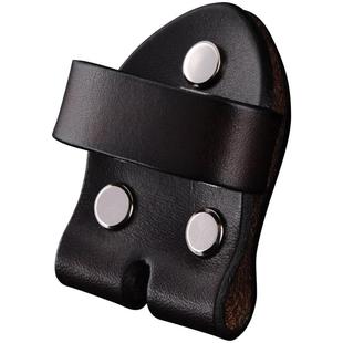 皮带头连接皮真皮针扣头层牛皮腰带配件无扣带皮圈皮环头片链接皮