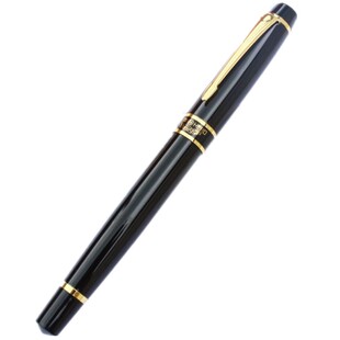 包邮 正品HERO/英雄7032纯黑丽雅铱金钢笔 学生礼品墨水笔0.5