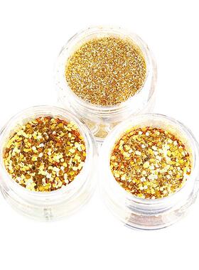 璀璨钻石进口金色10g美甲饰品