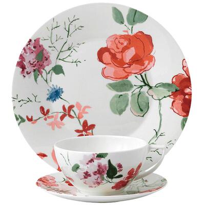 Wedgwood花舞茶杯碟盘3件组餐具