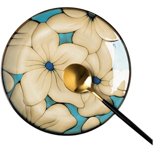 陶瓷盘菜盘家用日式复古创意个性餐盘饭碗汤碗碗碟组合微波炉餐具