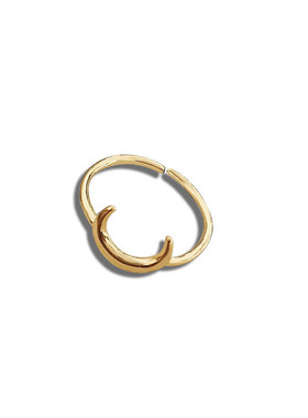 日韩风几何月亮开口叠搭戒指