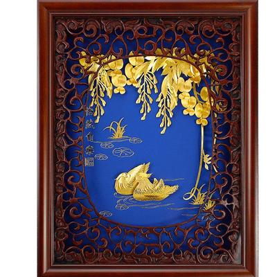 高档结婚礼物立体金箔画送朋友