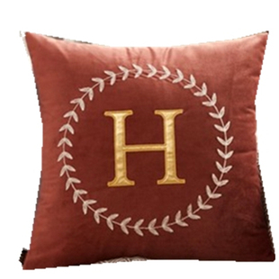 轻奢KTV沙发抱枕丝绒刺绣靠垫床头靠枕样板房靠背大牌腰枕含芯