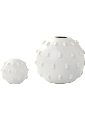 时尚风直筒花插白色圆形家居装饰