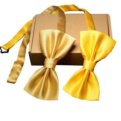 纯色领结男女金色香槟金