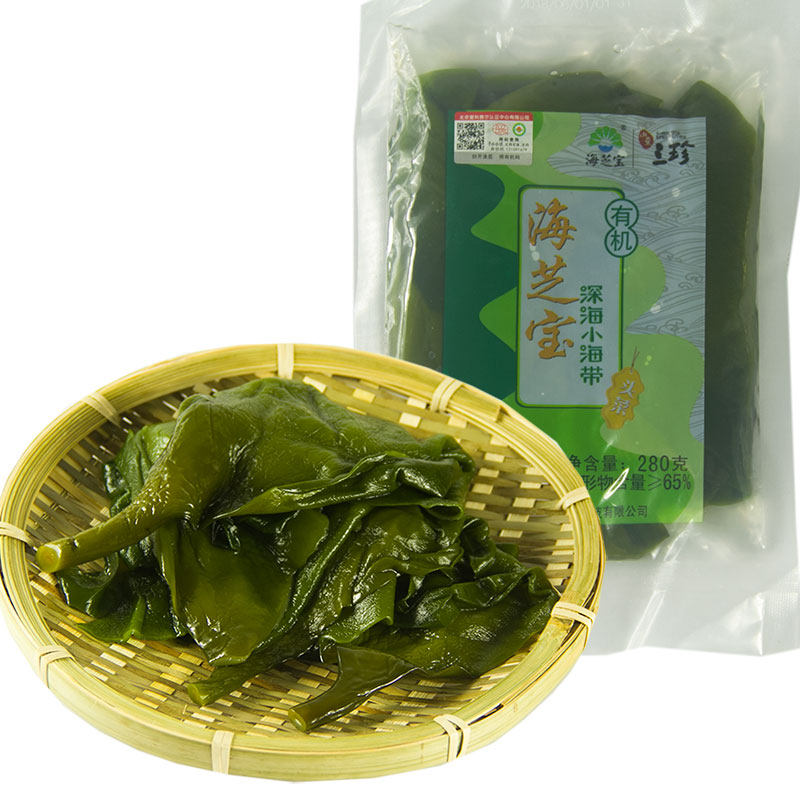 海芝宝有机深海小海带头菜200g荣成海带根厚海带头煲汤火锅鲜嫩
