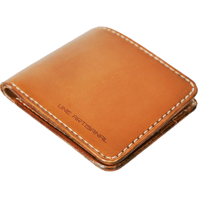 匠线LINEARTISANAL褐色短钱夹