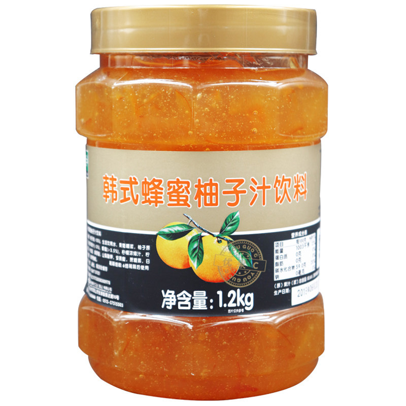柚子茶奶茶鲜活优果c韩式柚子茶