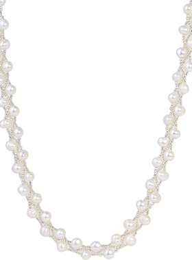 原创设计纯手工编织女天然珍珠