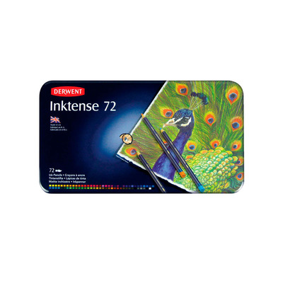 英国DERWENT得韵Inktense水墨水溶彩色铅笔12/24/36/72色铁盒套装