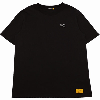 潮原创设计黑色短袖t恤男女同款