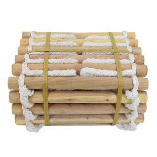 圆木软梯防滑救生缓降梯高空作业梯户外攀爬绳梯宿舍梯家用逃生梯