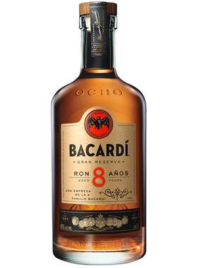 Bacardi百加得8年陈酿黑朗姆酒