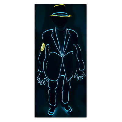 促销LED荧光舞台演出服装中国达人年会圣诞狂欢夜场节目派对出租