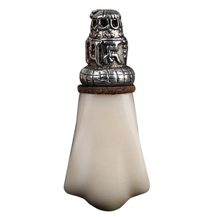 天然象牙果藏式三通佛头大小金刚星月菩提手串佛珠文玩配饰配件