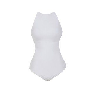 MEMORYBABY欧美性感大露背泳衣遮肚保守显瘦小胸聚拢连体泳衣女