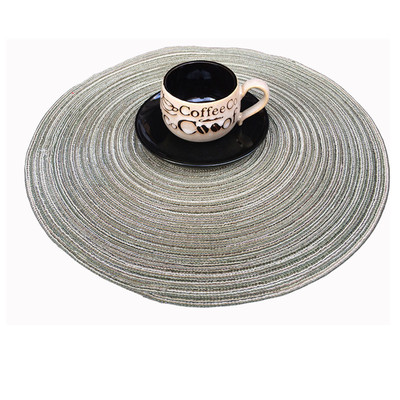 圆编织餐垫COASTER欧式西餐垫隔热垫餐具垫盘子隔热垫PP防水餐垫