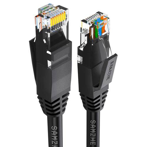 山泽电脑wifi连接线六类室内扁线不卡顿千兆家用高速网线