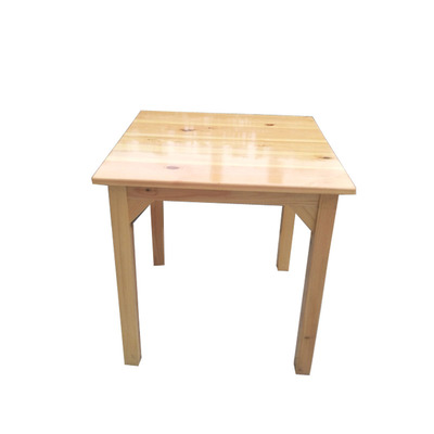 实木拆装吃饭方台简约松木餐桌椅