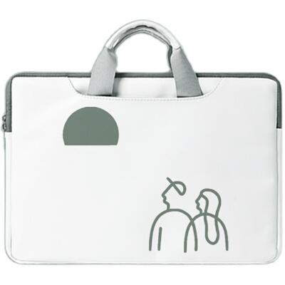 ins风手提电脑包可定制皮质简约