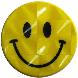 大号黄色笑脸贴纸立体不干胶大笑脸塑胶星星笑脸贴纸大表情活动贴
