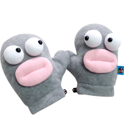 加厚保暖韩版卡通连指手套