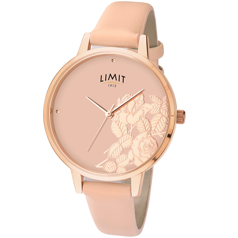 limit玫瑰浮雕复古风正品女表