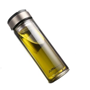 富光玻璃杯便携水杯680ml带盖耐热男女茶杯500ml 双层过滤杯定制