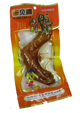 一见喜鸭掌湖南风味泡制加辣味