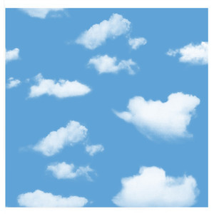 蓝天白云墙纸天花板墙纸儿童房间环保无纺布 男孩卧室背景墙壁纸