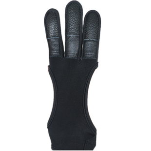 射箭手套 弓箭护指 器材具 美猎黑寡妇传统比赛男女防滑透气三指