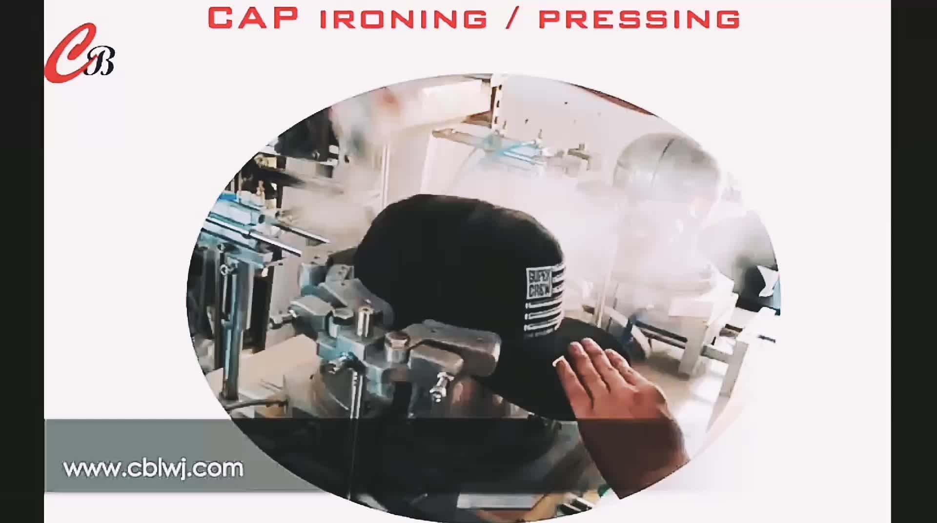 Automatic cap ironing machine , single head machine , baseball cap