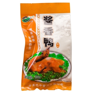 山东青岛风味巴子食品巴子酱香鸭香辣口味600克真空包装整只