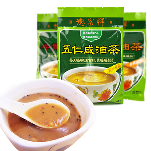 陕西西安特产德富祥油茶五仁咸五仁甜清真老式油茶炒面早餐400g