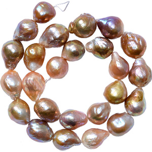 爱迪生珍珠项链天然巴洛克异形diy散珠配件半成品11-14mm大颗