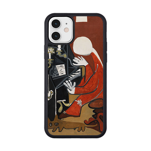 毕加索复古油画适配iPhoneXR手机壳美术生苹果12Pro MAX/13/X华为17Pro保护套16Pro Max防摔手机套