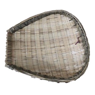 竹编簸箕竹制品筲箕纯手工家用沥水酒店农庄专用原生态无孔收纳筐