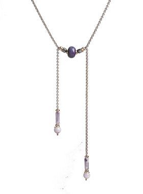 琉璃水晶可调节原创设计风项链