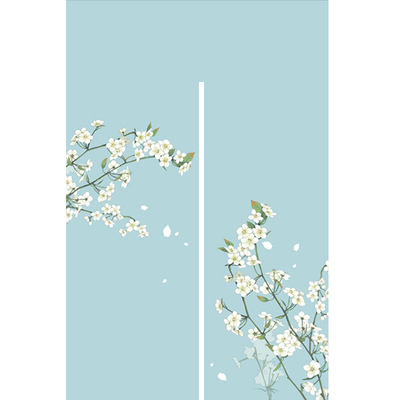 原创清新田园对开门帘特价清仓